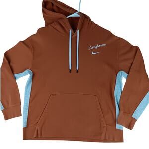 Nike Texas‎ Longhorn Hooded Sweatshirt Women's Medium Burnt Orange Fade 2-Hit
